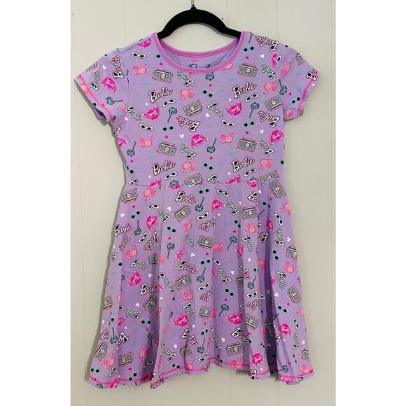 Barbie Dress Little Girl Large 10/12 Pink Purple‎ Knee Length School Play - Picture 1 of 4